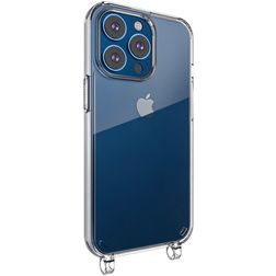 Mobigear Mix & Match Transparent iPhone 13 Pro Max Flexibel TPU Skal med rem - Transparent