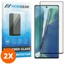Mobigear Curved Samsung Galaxy Note 20 Vidro temperado Película de ecrã - Compatível com capas - Preto (Pack de 2)