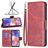 Mobigear Excellent Samsung Galaxy A23 Wallet case - Red