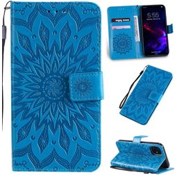 Mobigear Sunflower iPhone 11 Plånboksfodral med sedelfack - Blå
