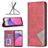 Mobigear Rhombus Slim Samsung Galaxy A33 Plånboksfodral - Röd