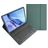 Mobigear Keys iPad Pro 11 Inch (2024) QWERTY Bluetooth Keyboard Wallet case + Stylus Holder - Green