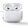 Mobigear Funda Silicona flexible para Apple AirPods 3 - Transparente