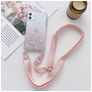 Mobigear Lanyard iPhone 13 Pro TPU flexível Capa com cordão - Rosa