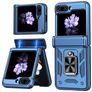 Mobigear Armor ring Samsung Galaxy Z Flip 6 Hard Case Back cover Shockproof with Ring Holder - Blue