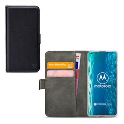 Mobilize Classic Gelly Wallet Motorola Edge (2020) Capa livro Carteira - Preto
