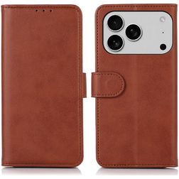 Mobigear Wallet iPhone 18 Pro Max Funda tipo libro Cartera - Marrón