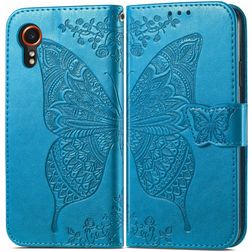 Mobigear Butterfly Samsung Galaxy Xcover 7 Funda tipo libro Cartera - Azul