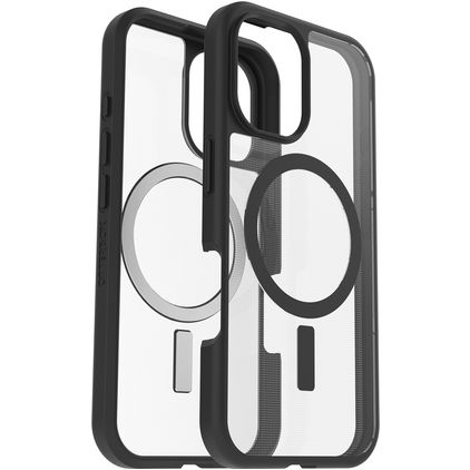 OtterBox React iPhone 16 MagSafe Fodral Hårdplast Skal Stötsäkert - Transparent / Svart