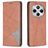 Mobigear Rhombus Slim Xiaomi Redmi 14C Capa livro - Castanho