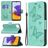 Mobigear Butterfly Samsung Galaxy A22 5G Knížkové pouzdro Peněženka - Tyrkysová