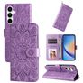 Mobigear Sunflower Samsung Galaxy A35 Plånboksfodral med sedelfack - Lila