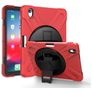 Mobigear SureGrip XGuard iPad Pro 11 pollici (2025) Plastica rigida / Silicone Back cover + Portapenna + Tracolla + Supporto - Rosso