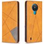 Mobigear Rhombus Slim Nokia 1.4 Plånboksfodral - Konjak