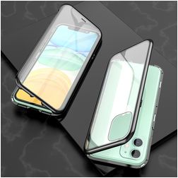 Mobigear GlassGuard iPhone 11 Härdat glas Skal - Svart / Transparent