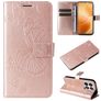 Mobigear Butterfly Xiaomi 14T Pro Wallet case - Rose Gold