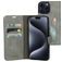 Mobiparts Classic Wallet iPhone 15 Pro Max Wallet case - Granite Grey