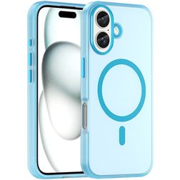 Mobigear Shockproof iPhone 16 MagSafe Flexibilní TPU Zadní kryt - Modrá