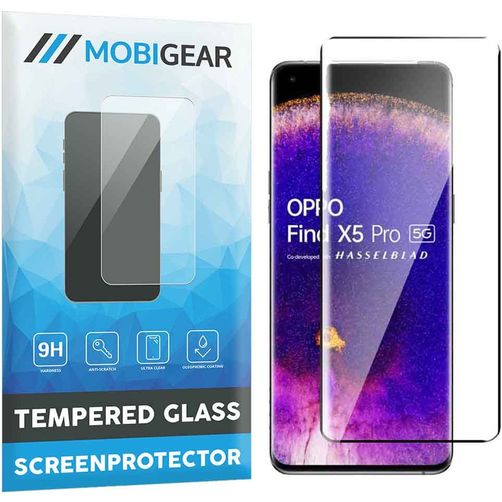 Mobigear Premium OPPO Find X5 Vidro temperado Película de ecrã - Preto