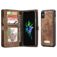 CaseMe 008 iPhone X Capa livro 2 em 1 com capa traseira amovível Carteira - Castanho