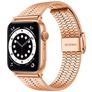 Mobigear Kopenhagen Rustfrit stål Apple Watch Urrem Klaplås - 49/46/45/44 mm - Rosaguld