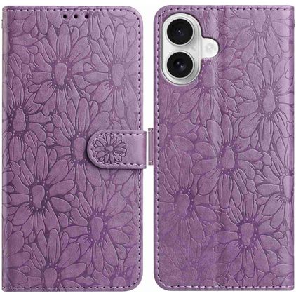 Mobigear Flowers iPhone 17 Wallet case - Purple