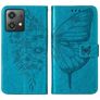 Mobigear Butterfly Motorola Moto G84 Cover a libro portafoglio - Blu