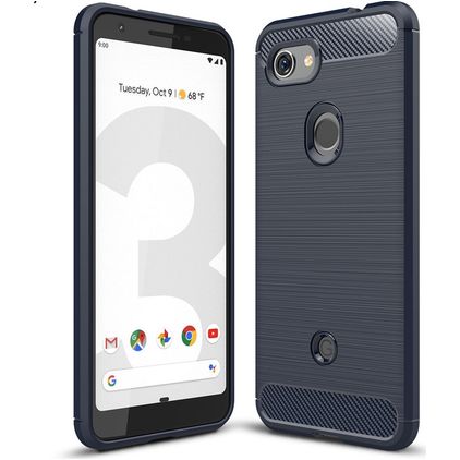 Mobigear Brushed Slim Google Pixel 3a TPU flessibile Back cover - Blu