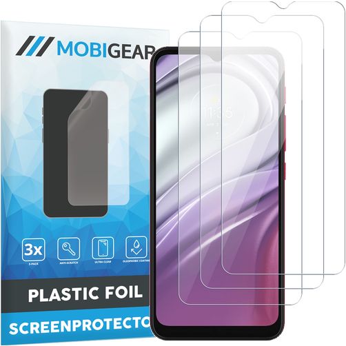 Mobigear Motorola Moto G20 Película de ecrã em plástico - Compatível com capas (Pack de 3)