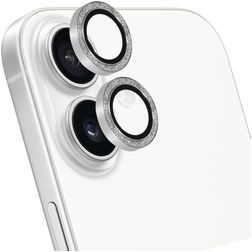 Mobiparts iPhone 17 Vidro temperado Protetor de lentes da câmara - Compatível com capas - Prateado
