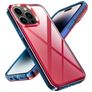 Mobigear Crystal iPhone 14 Pro Max Fodral Hårdplast Skal - Transparent / Röd
