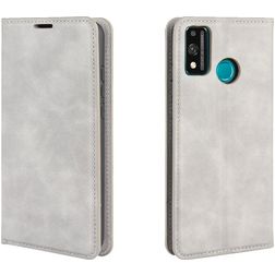 Mobigear Retro Slim HONOR 9X Lite Funda tipo libro Cartera - Gris