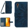 Mobigear Sunflower Samsung Galaxy Xcover 7 Capa livro Carteira - Azul marinho