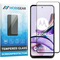 Mobigear Premium Motorola Moto G23 Glas Skærmbeskytter - Case Friendly - Sort