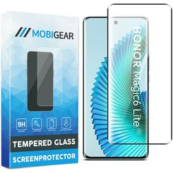 Mobigear Premium HONOR Magic 6 Lite Härdat glas Skärmskydd - Skalvänligt - Svart