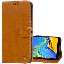 Mobigear Wallet Samsung Galaxy J6 Plus Knížkové pouzdro Peněženka - Koňaková