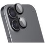 Mobiparts iPhone 17 Pro Vidro temperado Protetor de lentes da câmara - Compatível com capas - Preto