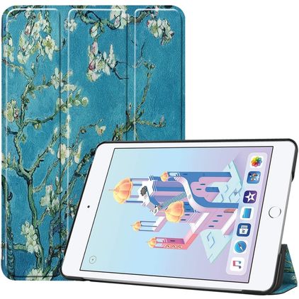 Mobigear Tri-Fold iPad Mini 5 (2019) Funda tipo libro - Almond Blossoms