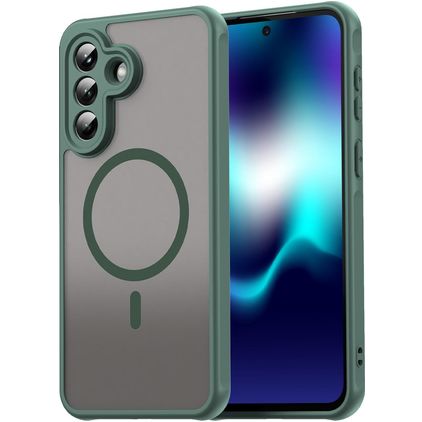Mobigear Shockproof Samsung Galaxy A37 MagSafe Hard Case Back cover - Green