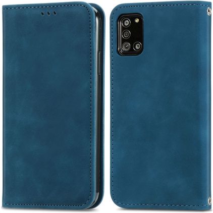 Mobigear Retro Slim Samsung Galaxy A32 5G Funda tipo libro - Azul