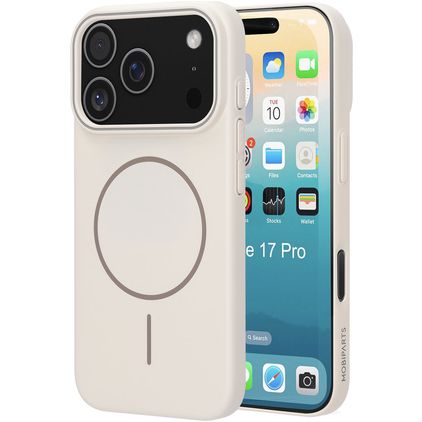 Mobiparts Slim Line iPhone 17 Pro MagSafe Tvrdý plast Zadní kryt - Off White
