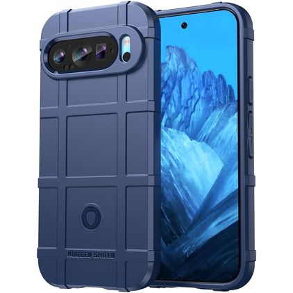 Mobigear Rugged Shield Google Pixel 9 Flexibel TPU Skal Stötsäkert - Blå