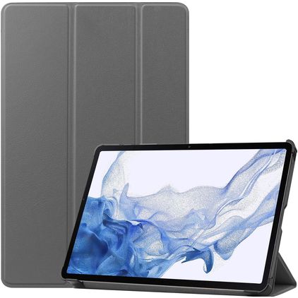 Mobigear Tri-Fold Samsung Galaxy Tab S9 Wallet case - Grey