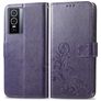 Mobigear Clover Vivo Y76 Lompakkokotelo + Setelitasku - Violetti