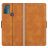 Mobigear Slim Magnet Motorola Moto G50 Funda tipo libro Cartera - Coñac