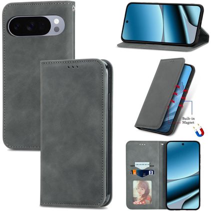 Mobigear Retro Slim Google Pixel 10 Pro XL Pungetui - Grå