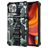 Mobigear Armor Stand iPhone 13 Pro Max Funda Plástico rígido Carcasa Antigolpes con soporte - Verde