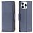 Mobigear Excellent iPhone 16 Pro Pungetui med Seddelrum - Blå