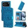 Mobigear Sunflower iPhone 17 Pro Etui z klapką typu portfel - Niebieski