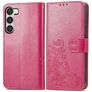 Mobigear Clover Samsung Galaxy A54 Capa livro Carteira - Magenta